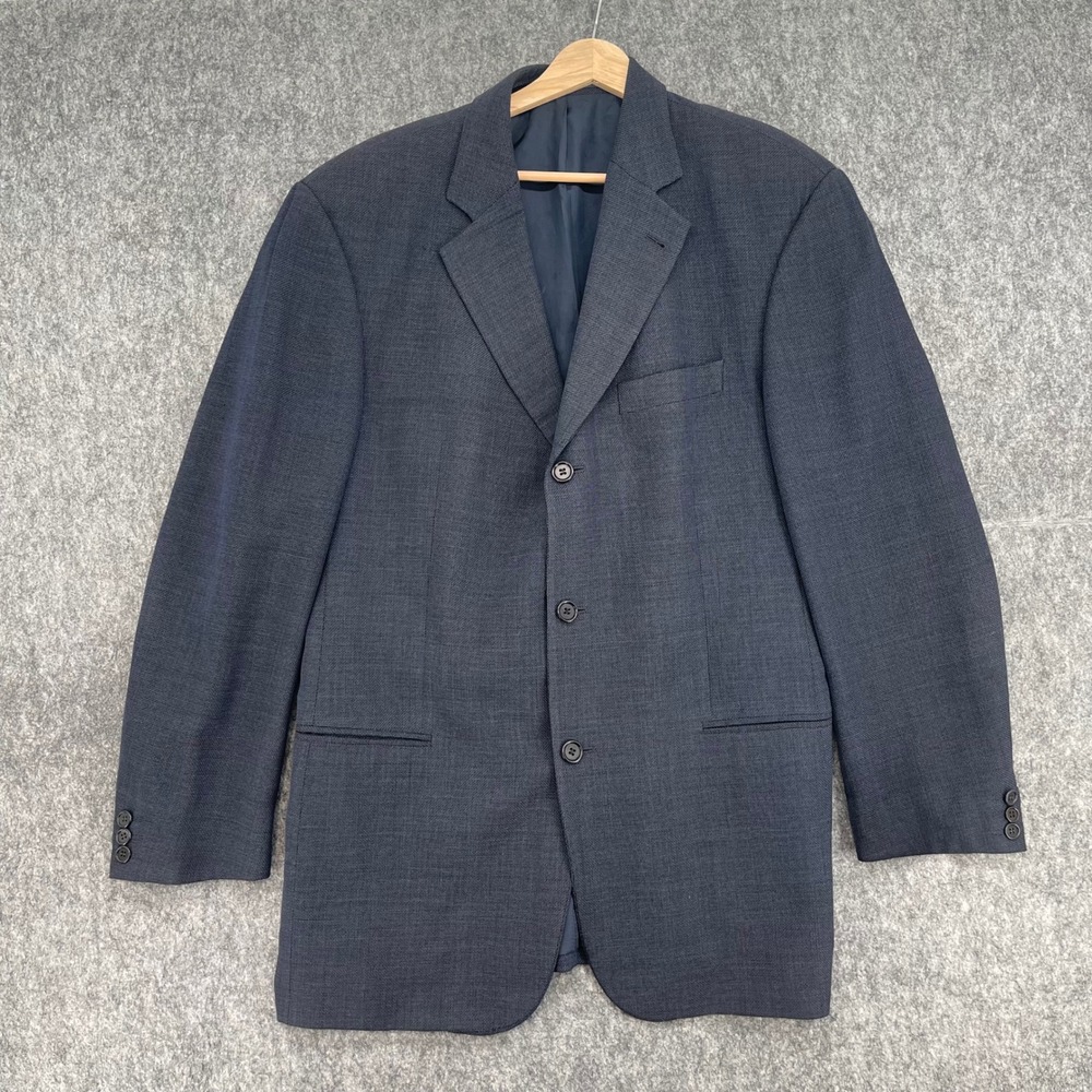 Hugo Boss Mens Blazer Grey Loro Piana Wool 3-Button Suit Jacket